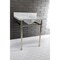 Fauceture VPB2218336 Dreyfuss Stainless Steel Console Sink Leg, Polished Nickel VPB2218336 - alternate 4